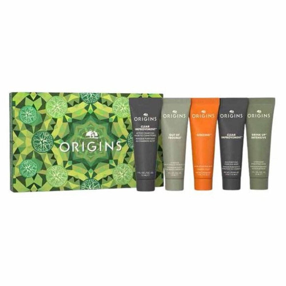 Origins Five Piece Multi-Maskers Mini Face Mask Essentials Gift Set NIB